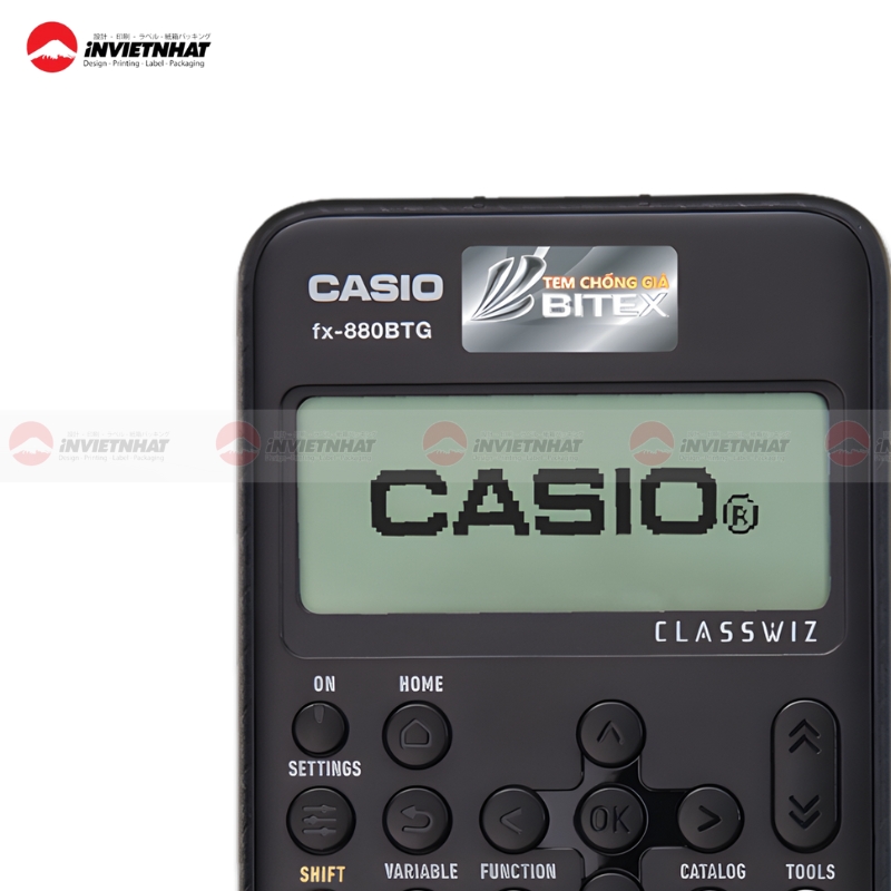 Cách phân biệt tem chống giả Casio CHÍNH HÃNG hiệu quả 16 nhan biet tem Casio that