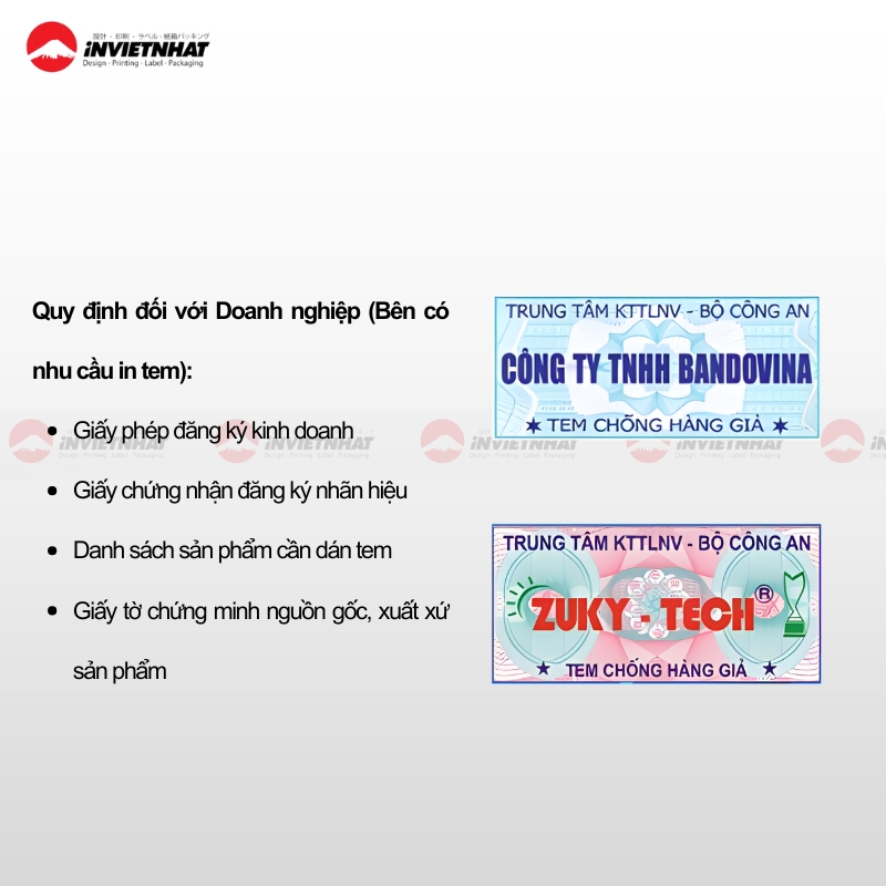 Quy định về in tem chống hàng giả tiêu chuẩn theo PHÁP LÝ Bộ Công an 8 quy dinh ve in tem chong hang gia
