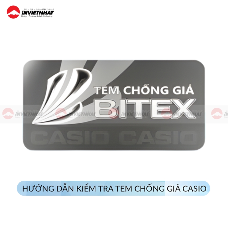 Cách phân biệt tem chống giả Casio CHÍNH HÃNG hiệu quả 17 tem Casio bao hanh chinh hang
