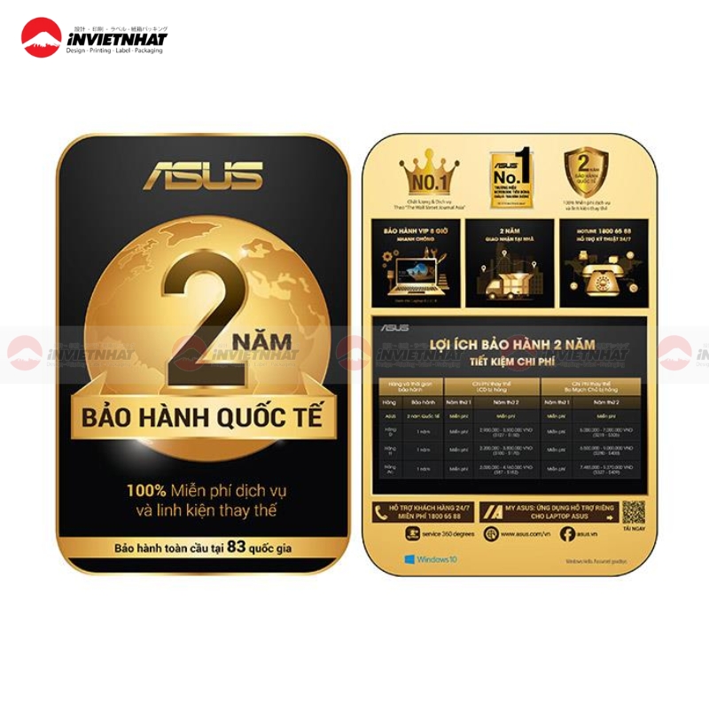 11+ Mẫu tem bảo hành laptop ĐẸP, vị trí dán rõ ràng 20 tem bao hanh quoc te
