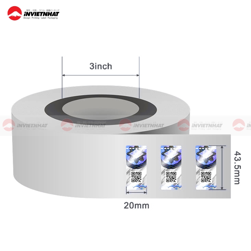 KÍCH THƯỚC tem chống giả phổ biến hiện nay theo mọi hình dáng 24 tem chong gia mini