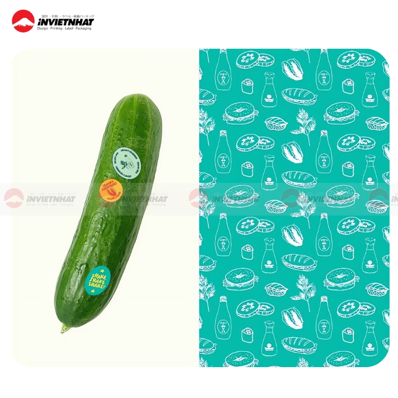 11+ Mẫu tem nhãn rau củ CHỐNG NƯỚC, chịu nhiệt giá rẻ 17 tem dan rau cu