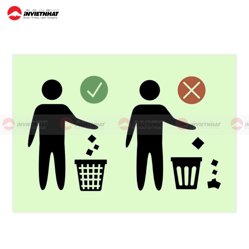 11+ Mẫu tem dán thùng rác phân loại rõ ràng theo Bộ Y Tế 19 tem dan vat rac rac dung cach