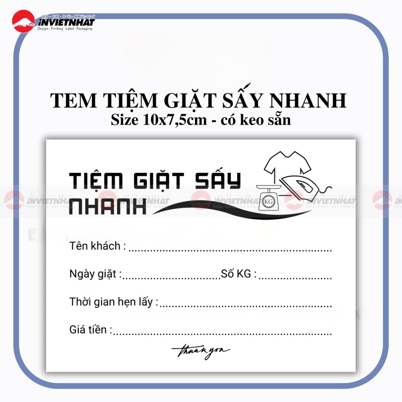 11+ Mẫu tem dán giặt sấy CHUYÊN NGHIỆP (In Chống Nước) 13 tem giat say