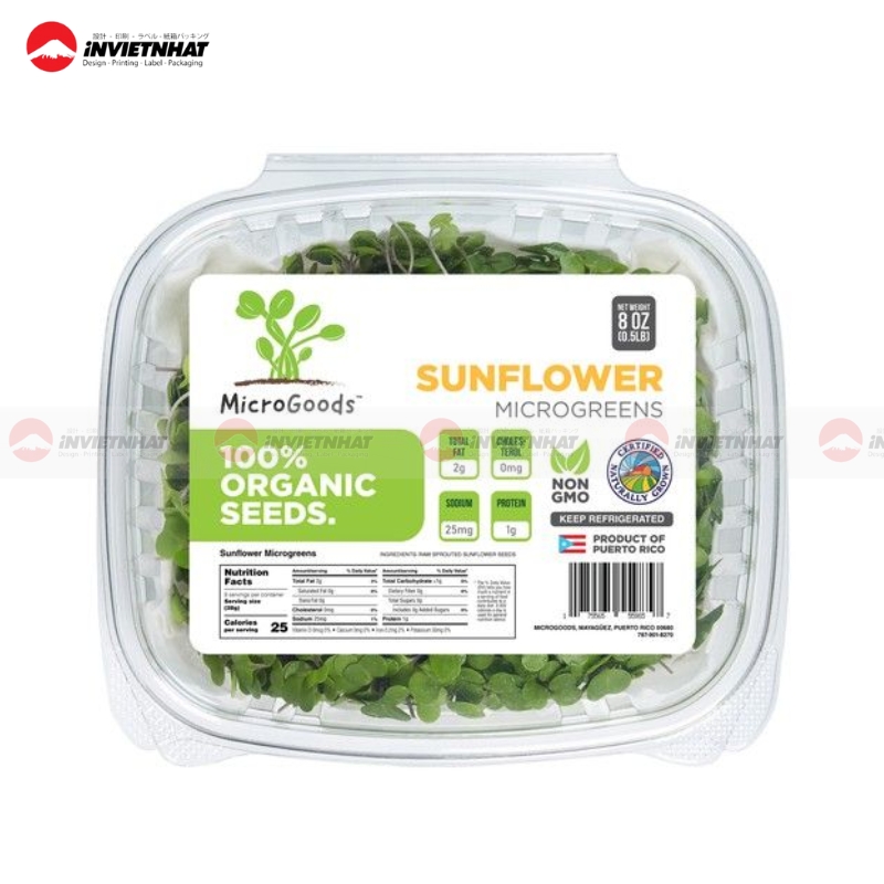 11+ Mẫu tem nhãn rau củ CHỐNG NƯỚC, chịu nhiệt giá rẻ 19 tem hop rau cu