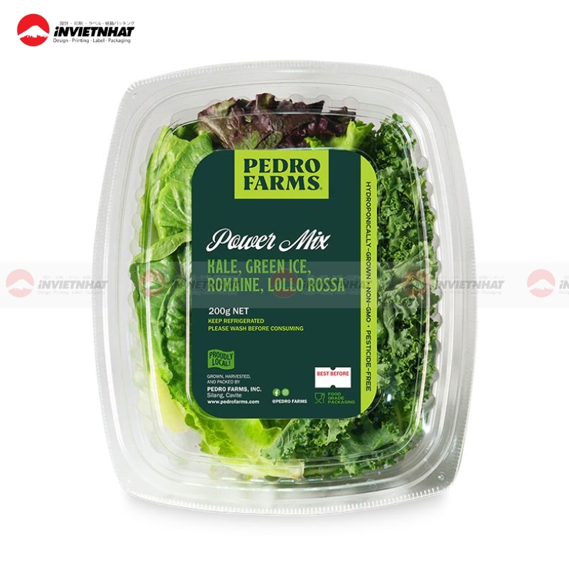 11+ Mẫu tem nhãn rau củ CHỐNG NƯỚC, chịu nhiệt giá rẻ 18 tem hop thong tin rau cu