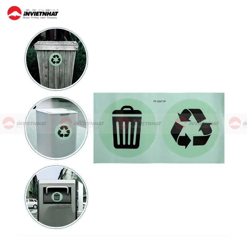 11+ Mẫu tem dán thùng rác phân loại rõ ràng theo Bộ Y Tế 16 tem phan loai rac in san