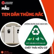 Tổng hợp các PHÂN LOẠI mẫu tem dán thùng rác theo Bộ Y Tế