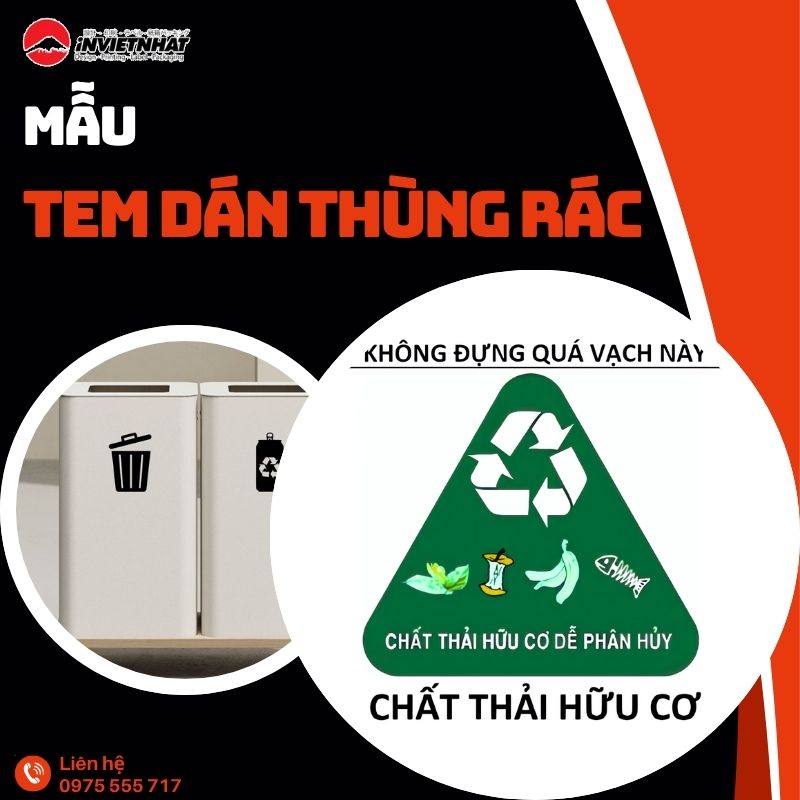 11+ Mẫu tem dán thùng rác phân loại rõ ràng theo Bộ Y Tế 13 thumb tem dan thung rac