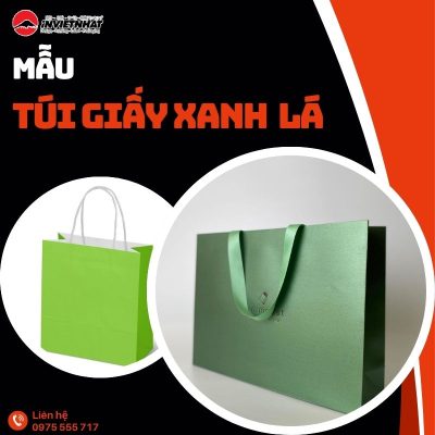 thumb tui giay mau xanh la