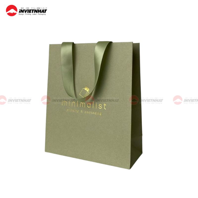 túi giấy màu xanh 1