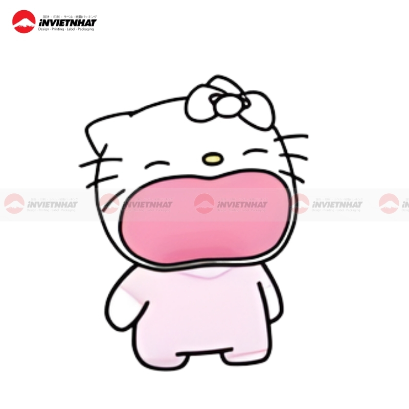Sticker Hello Kitty Khoc Nhe