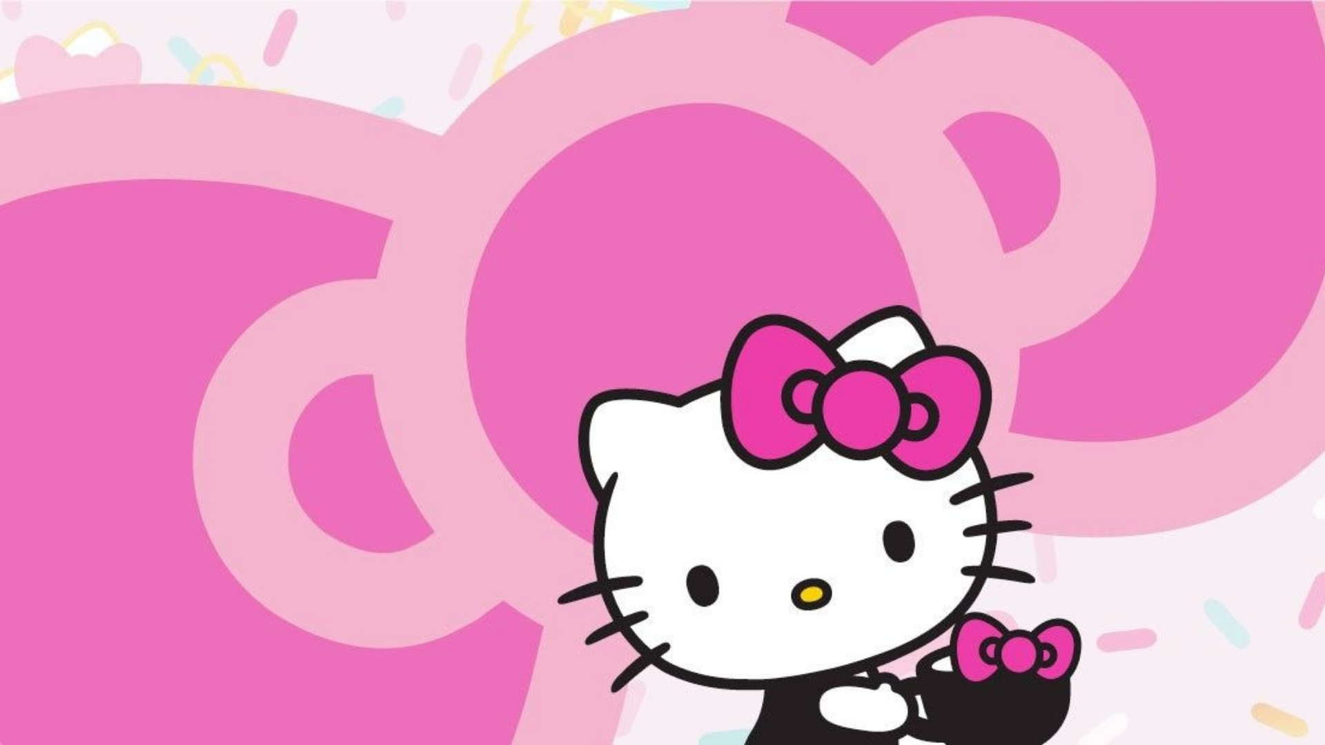 baby pink background hello kitty