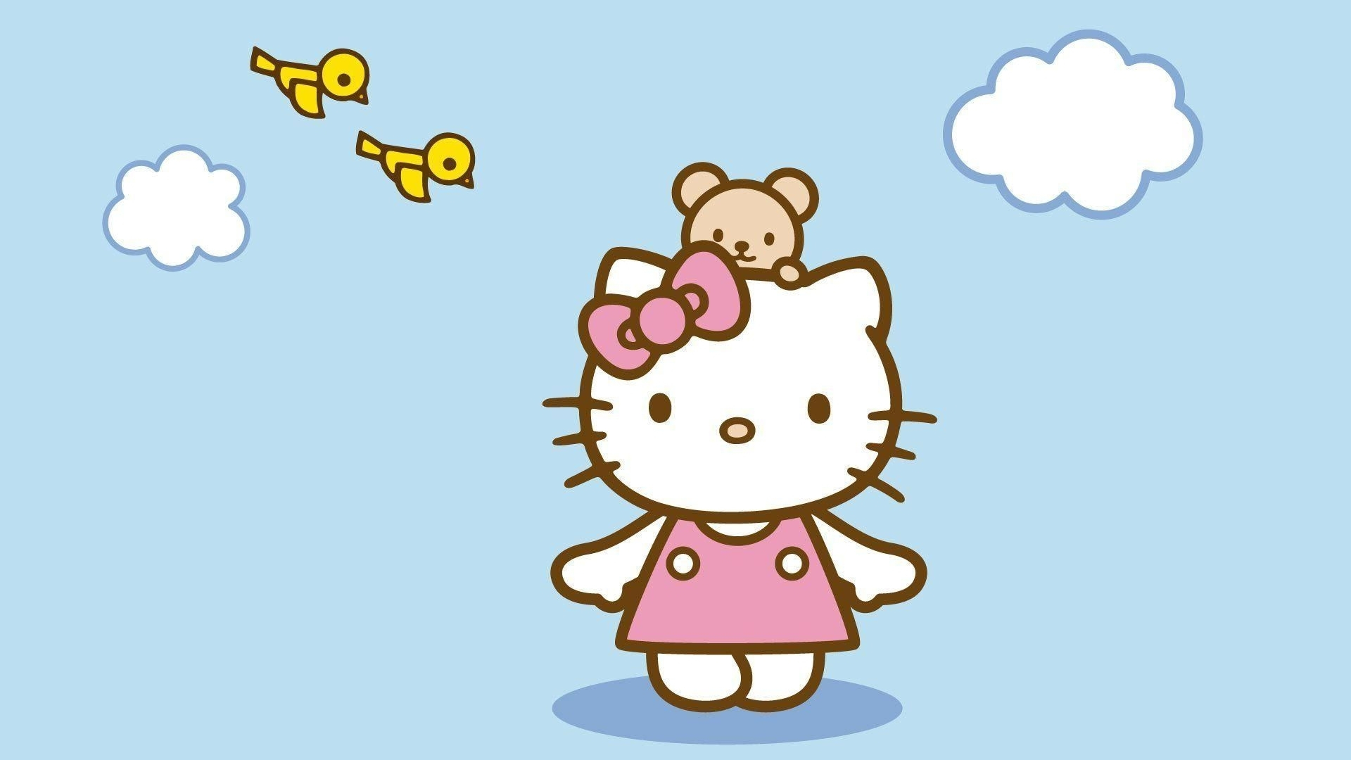background hello kitty and friends