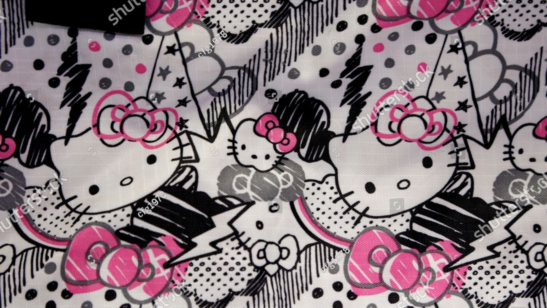 black background hello kitty wallpaper