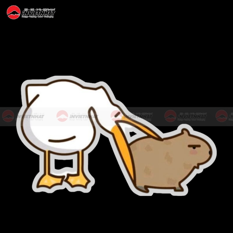 capybara chup cung dong vat khac