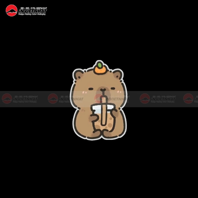 capybara cuoi tit mat