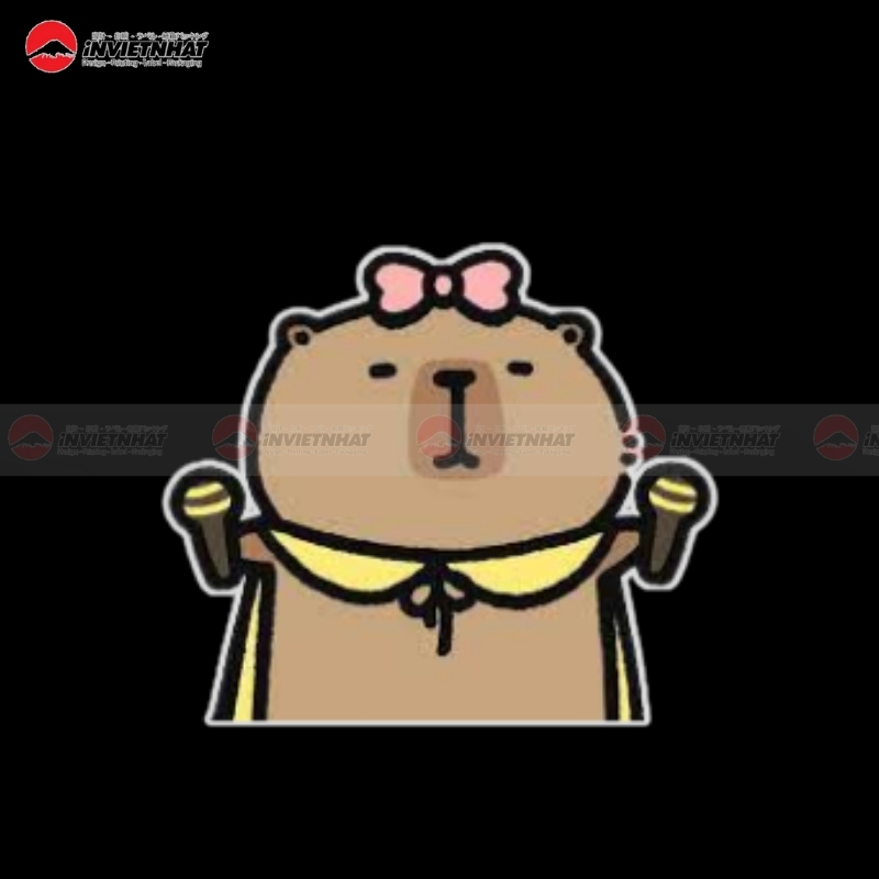 capybara hinh dan khung