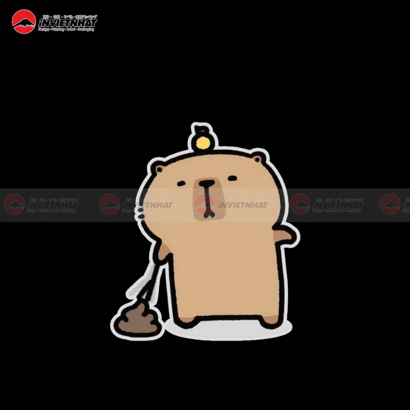 capybara nhan choc shit