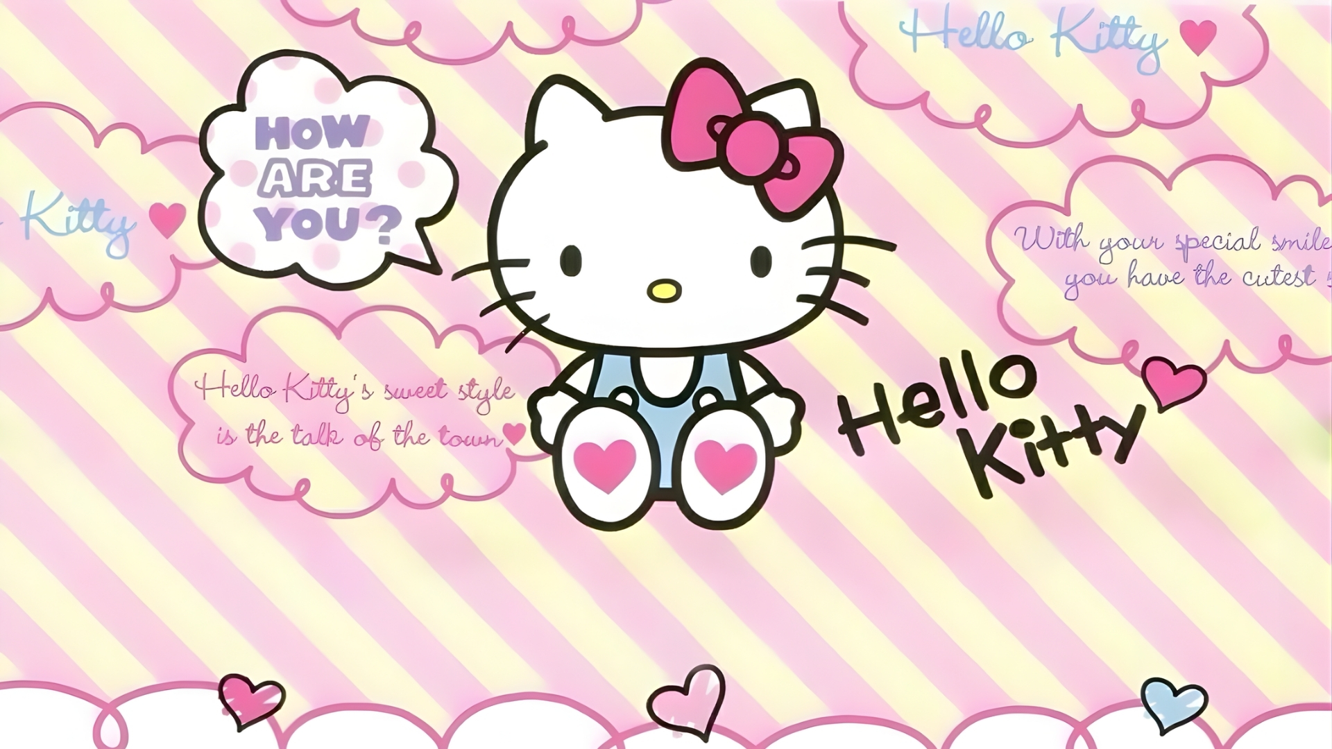 hello kitty 50th anniversary background