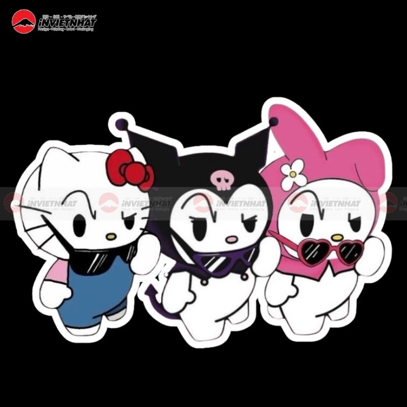 hello kitty and friends sticker