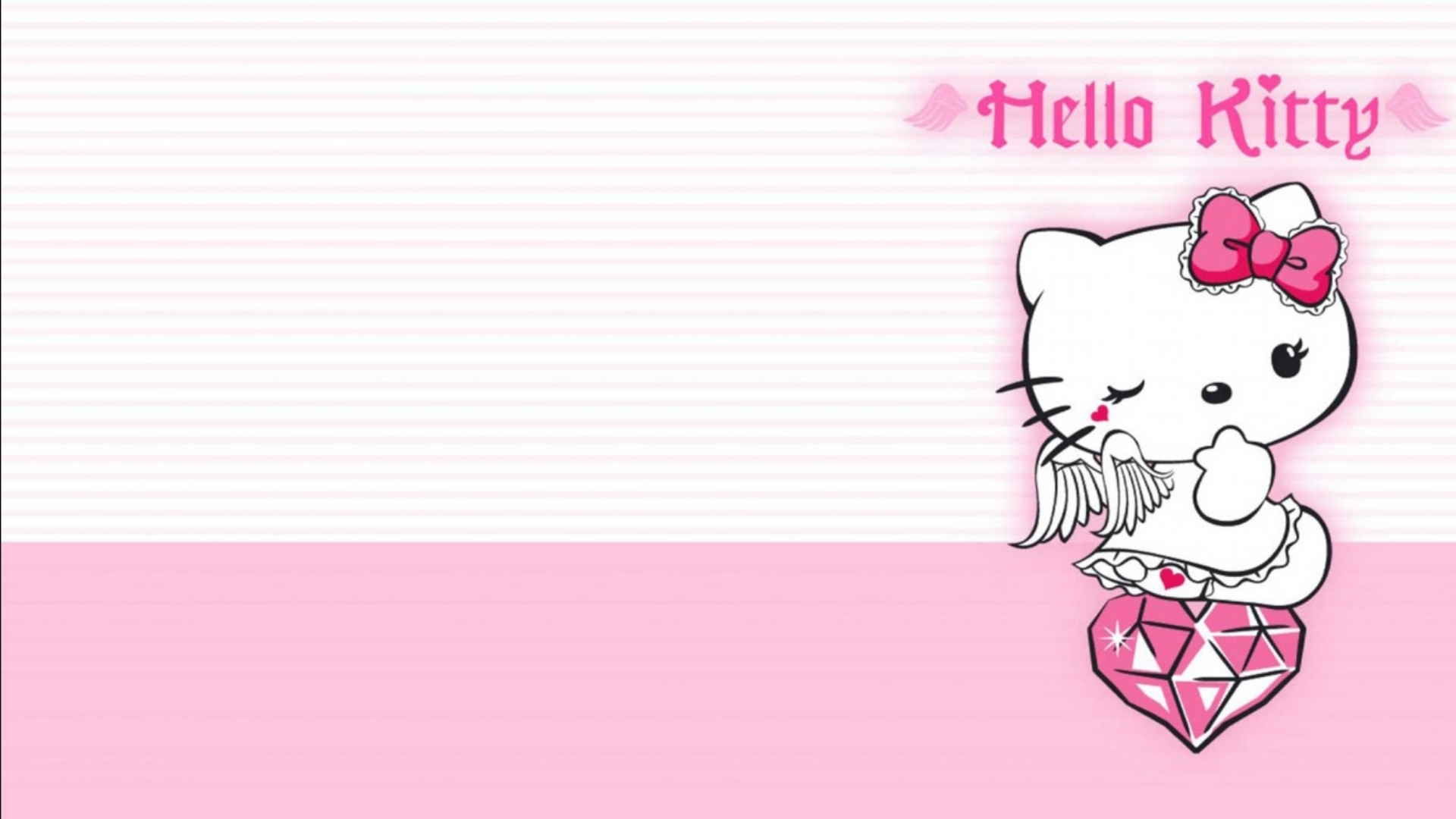 hello kitty background black and pink