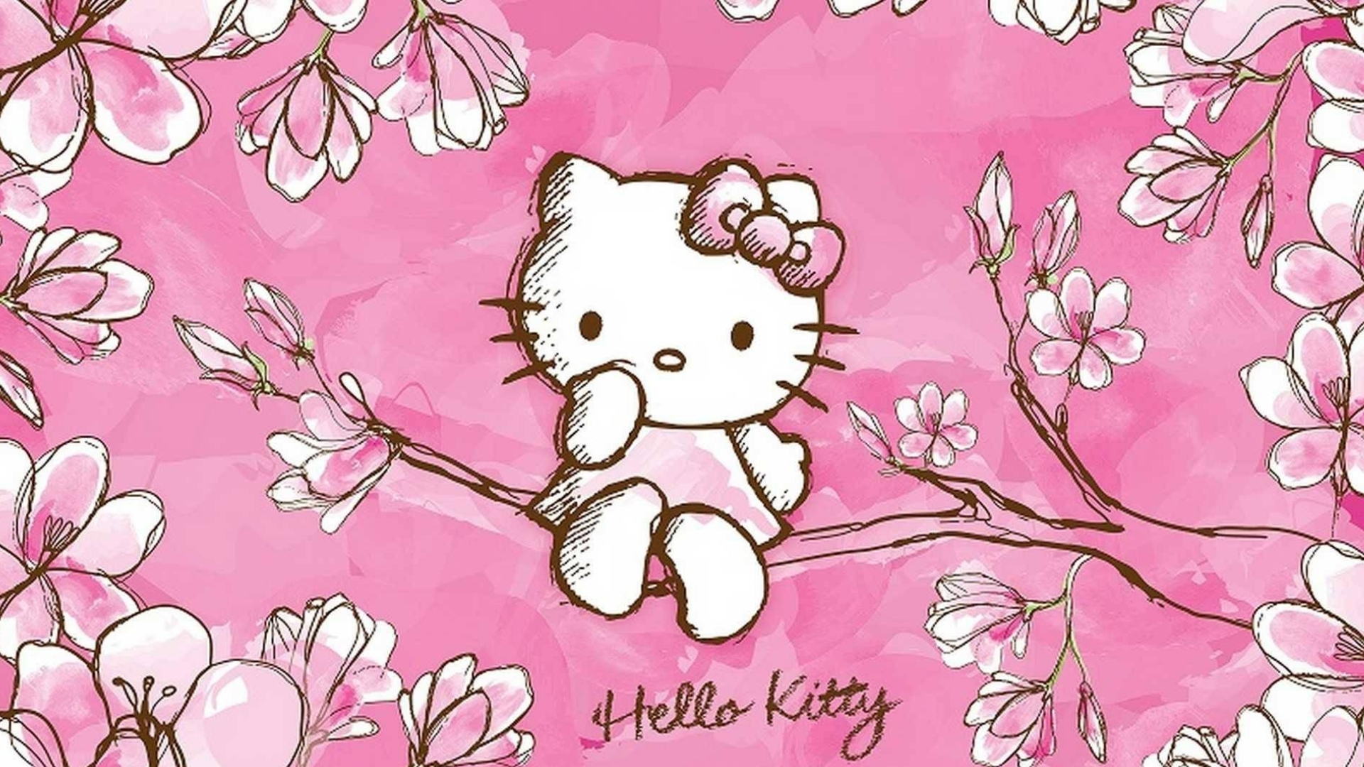 hello kitty background desktop