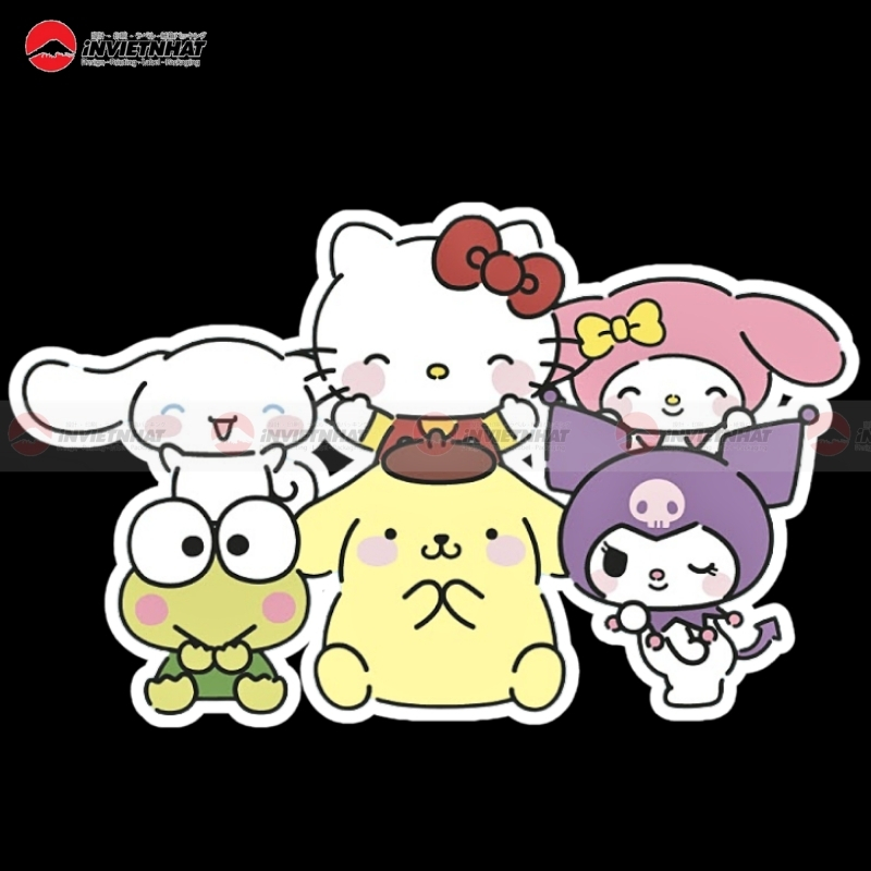 79+ Mẫu sticker Hello Kitty cute, bựa CHỐNG NƯỚC dán đẹp 80 hello kitty cung lu ban
