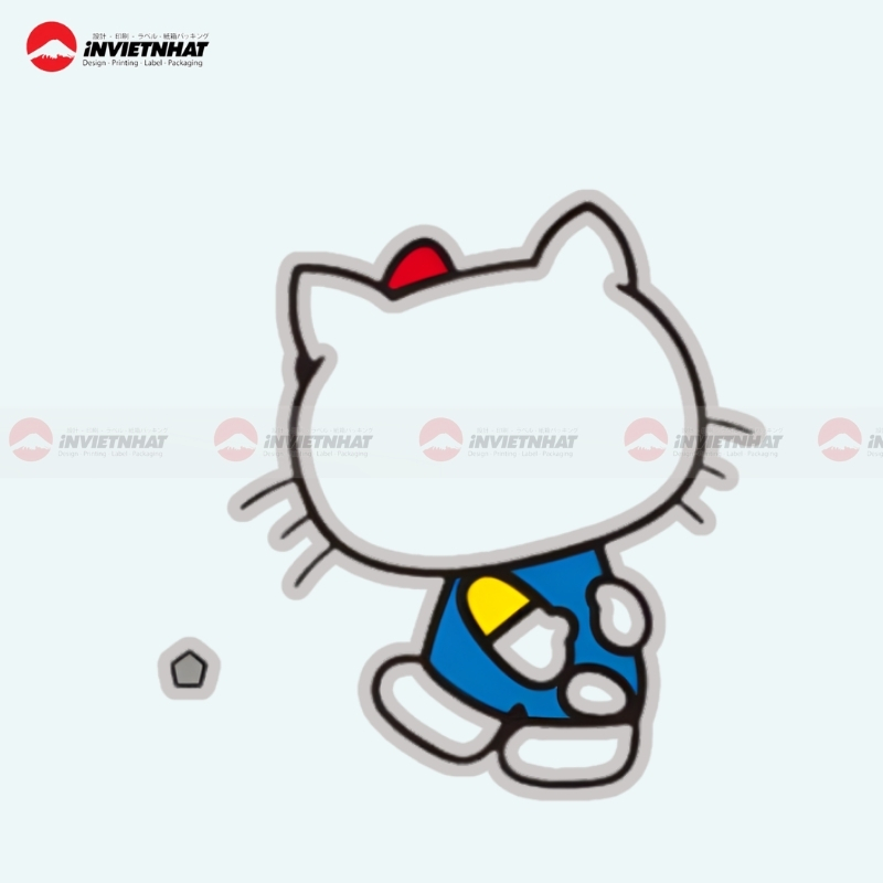 79+ Mẫu sticker Hello Kitty cute, bựa CHỐNG NƯỚC dán đẹp 77 hello kitty da