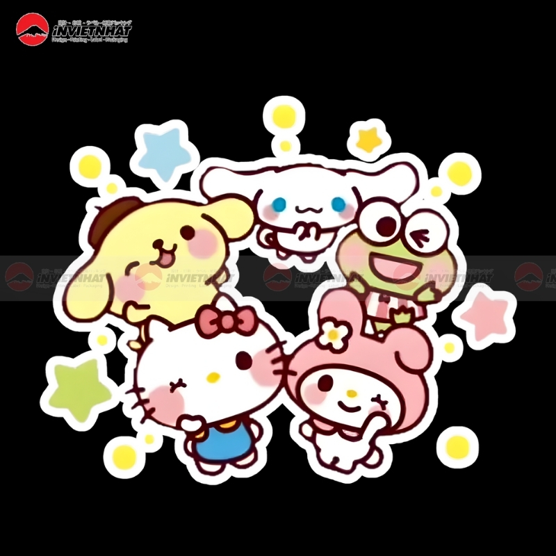 79+ Mẫu sticker Hello Kitty cute, bựa CHỐNG NƯỚC dán đẹp 141 hello kitty sticker book