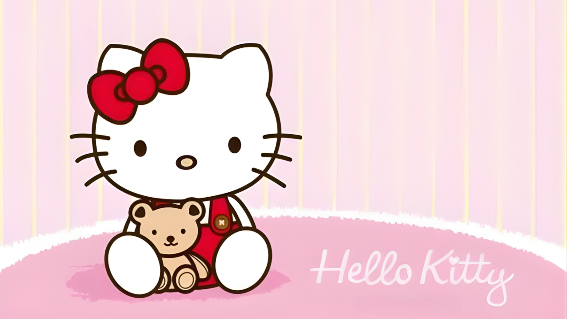 hinh kitty outline don gian