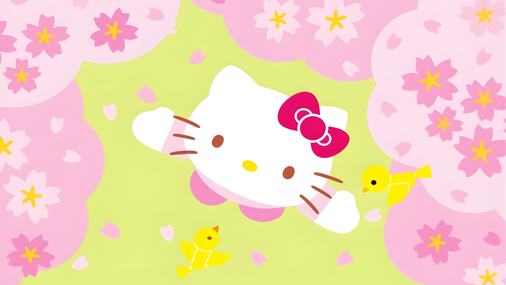 kitty pastel geometric layout