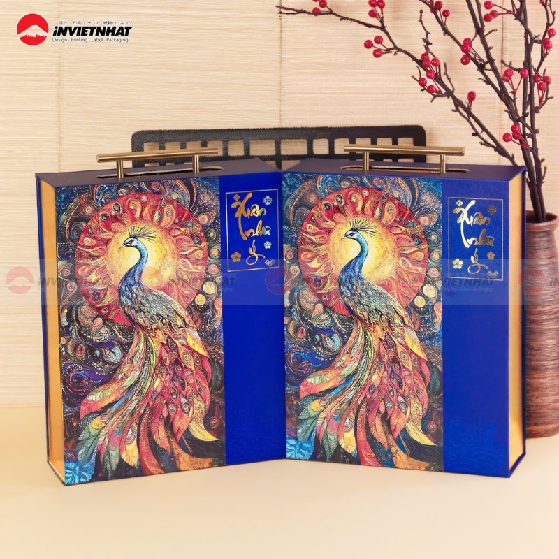 mẫu hộp giấy ép kim