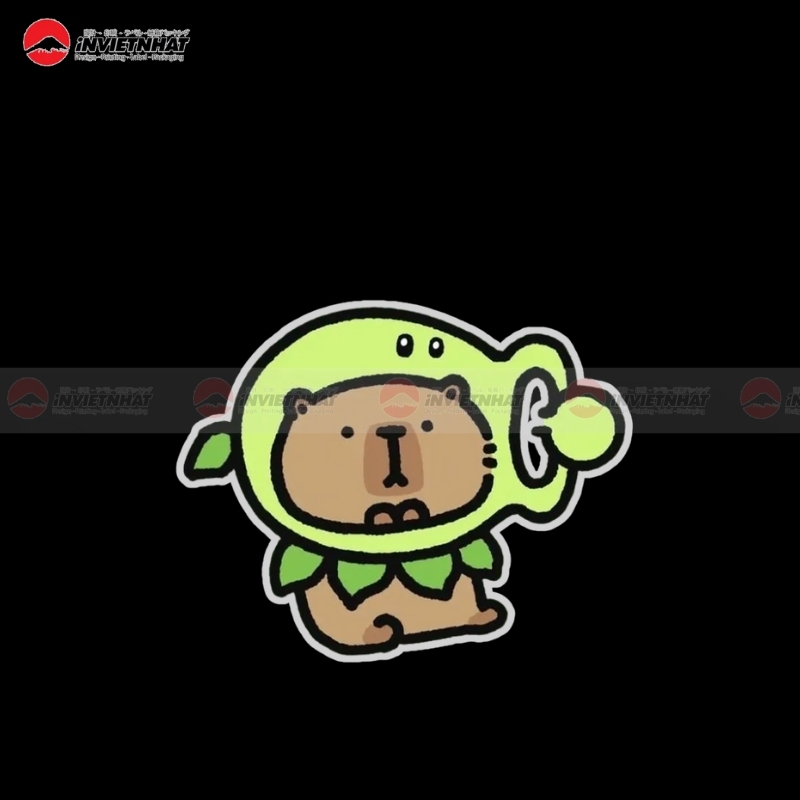 nhan capybara cay dau