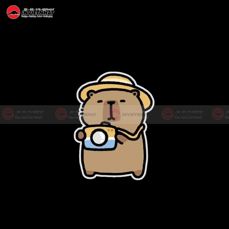 nhan capybara chup anh