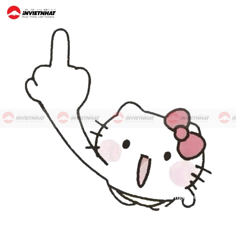 nhan hello kitty kawaii