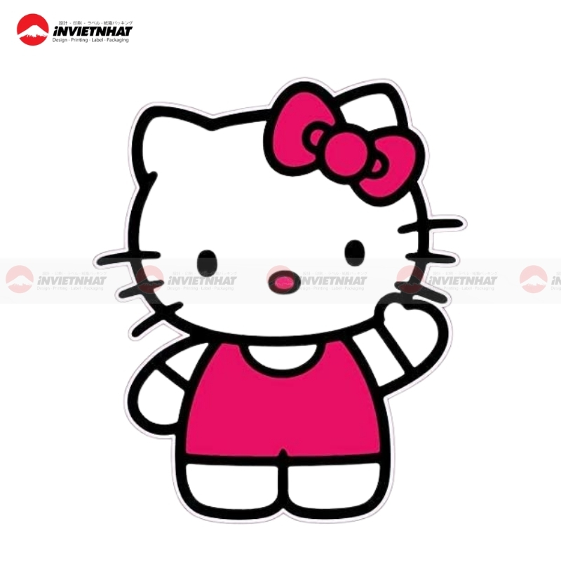 nhan hello kitty transparent