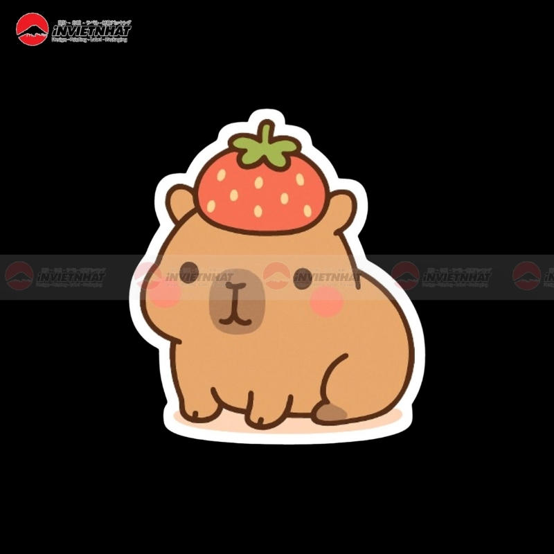 nhan tem capybara chong nuoc