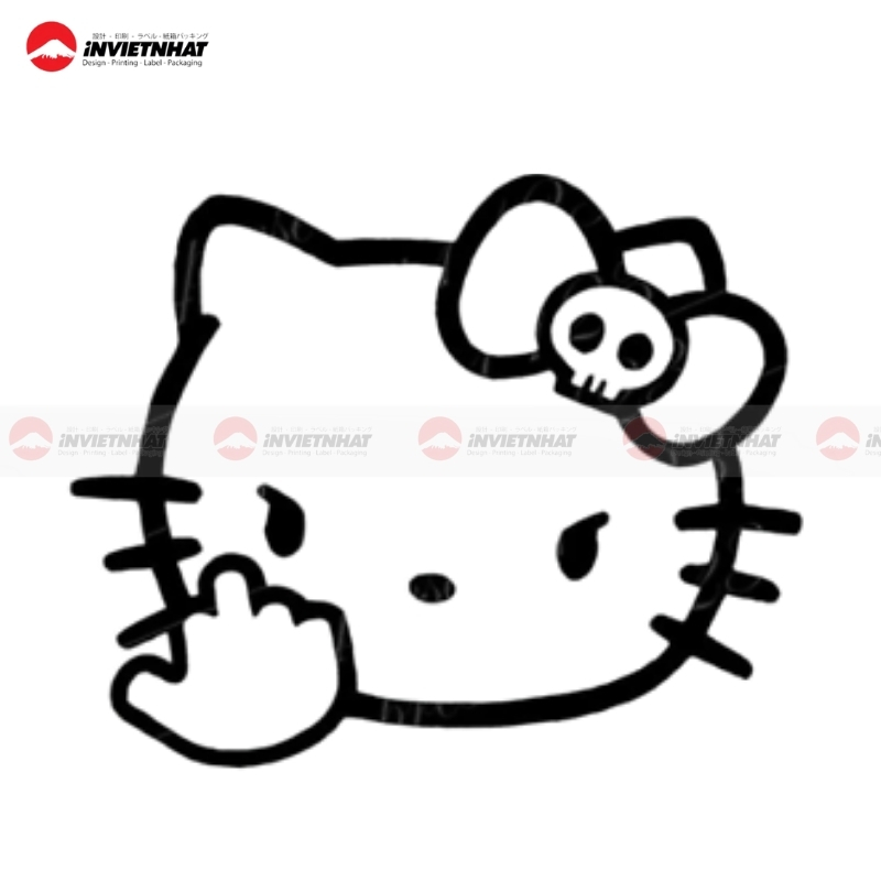 sticker Hello Kitty 3D