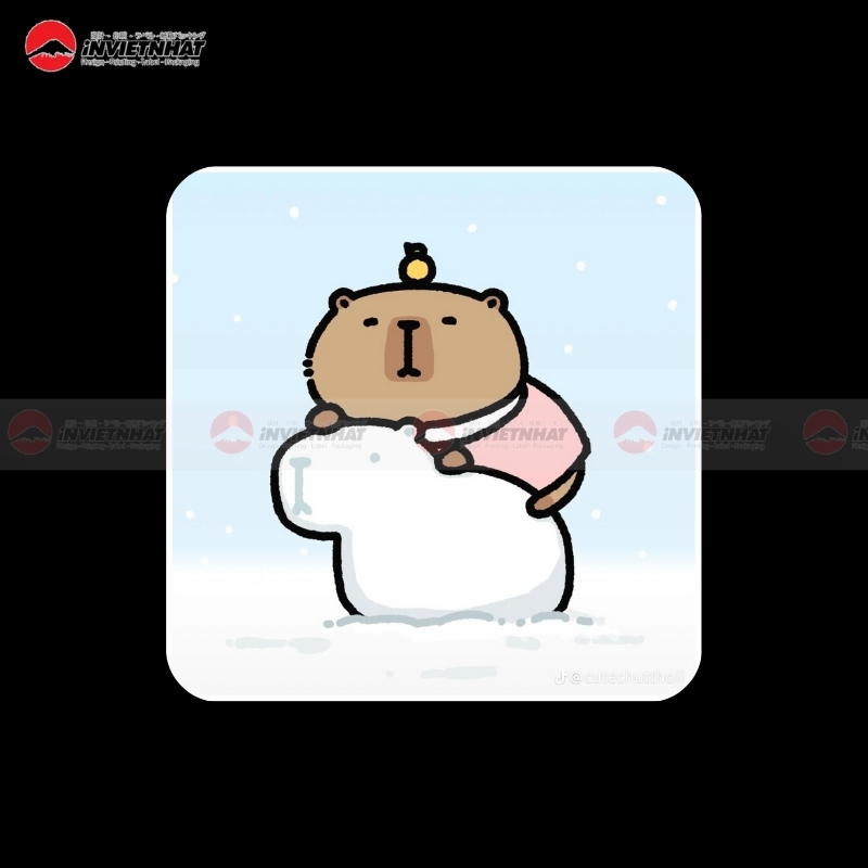 sticker dan capybara gia dong