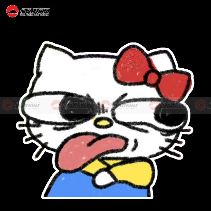 sticker hello kitty le luoi