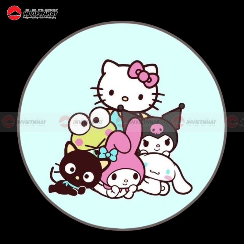 sticker hello kitty om