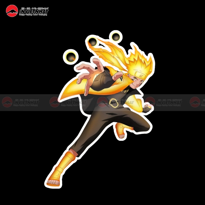 sticker naruto chakra am duong