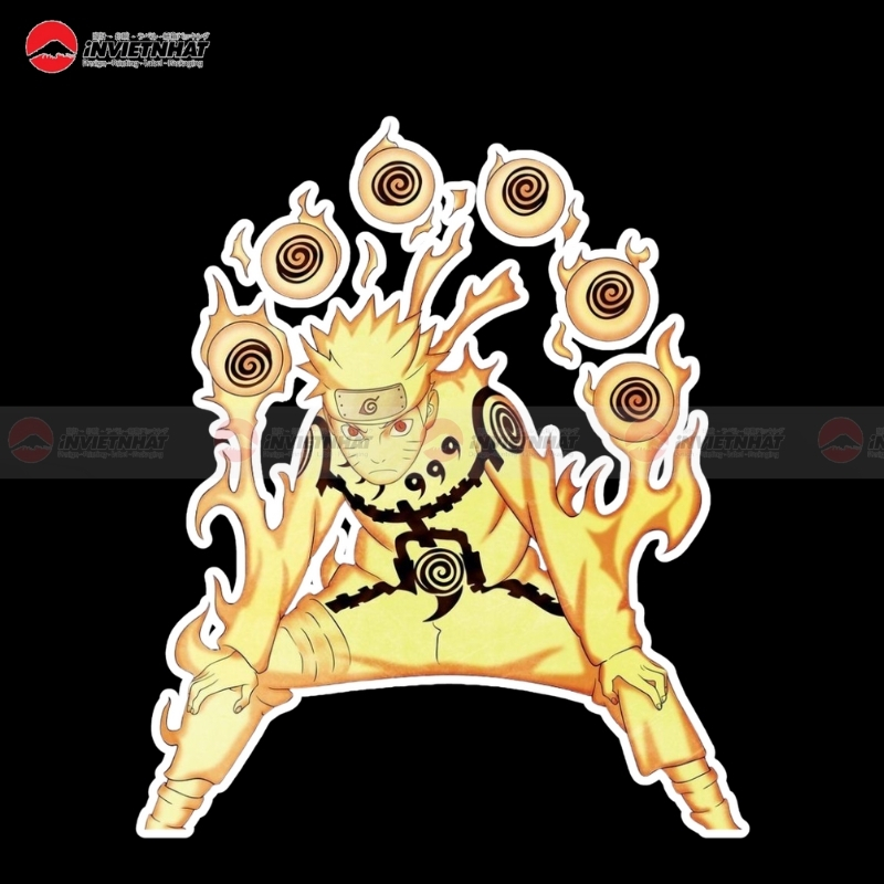 sticker naruto chakra kyuubi
