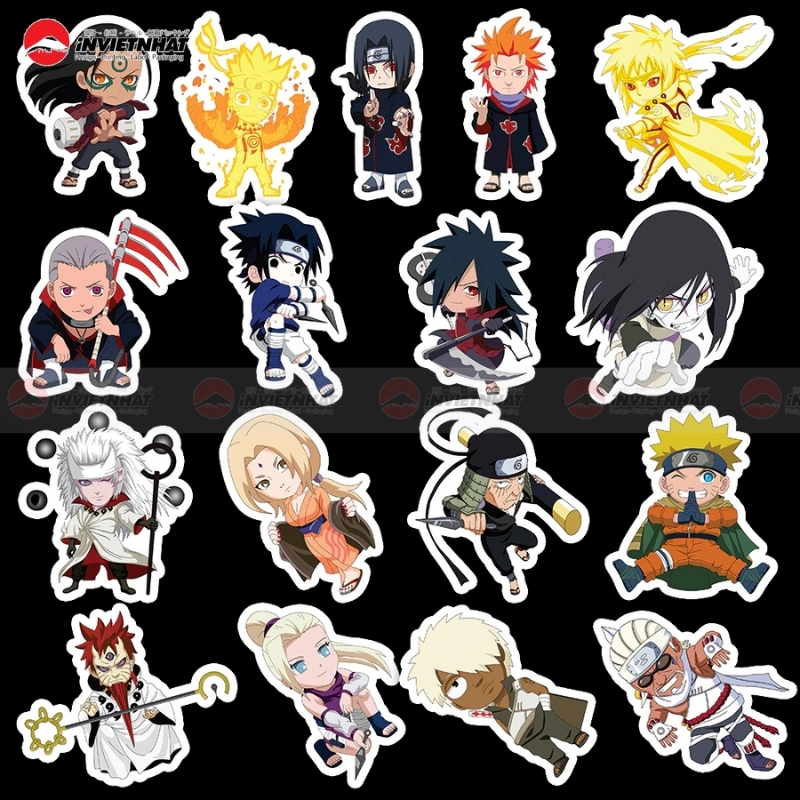 125+ Mẫu sticker, hình dán các nhân vật Naruto đẹp | Tải file PNG FREE 178 sticker naruto chibi