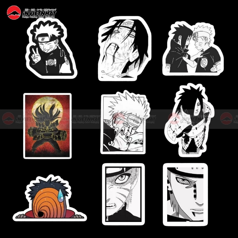 125+ Mẫu sticker, hình dán các nhân vật Naruto đẹp | Tải file PNG FREE 130 sticker naruto dan laptop