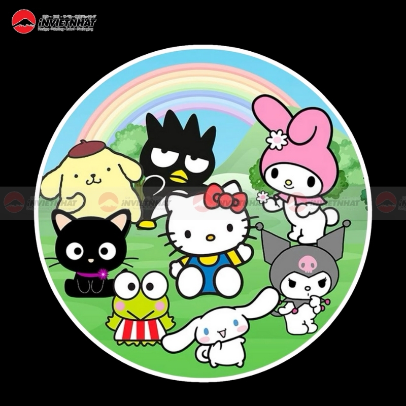 79+ Mẫu sticker Hello Kitty cute, bựa CHỐNG NƯỚC dán đẹp 102 team hello kitty hologram