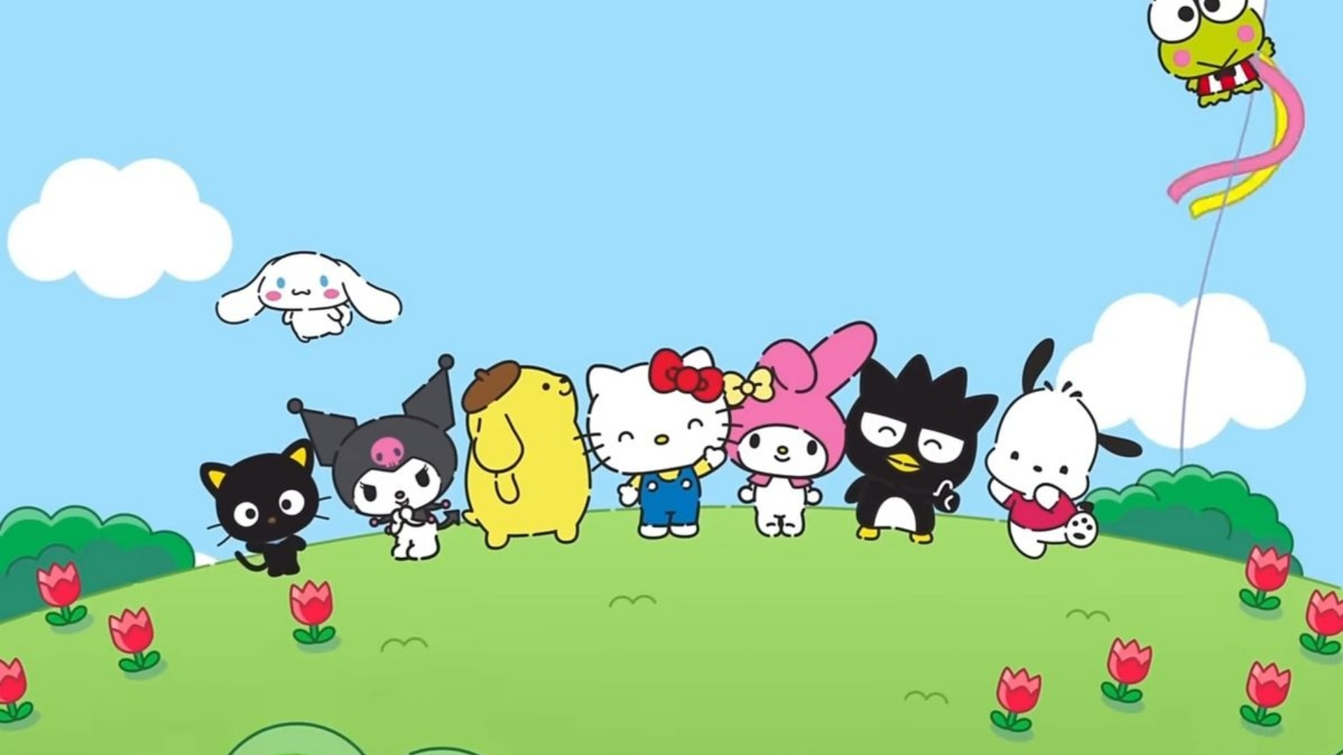 team pink sweet kitty friends