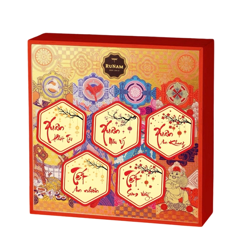 11+ Mẫu in tem nhãn dán quà tết ĐA DẠNG, thiết kế đẹp 18 tem dan hop qua Tet