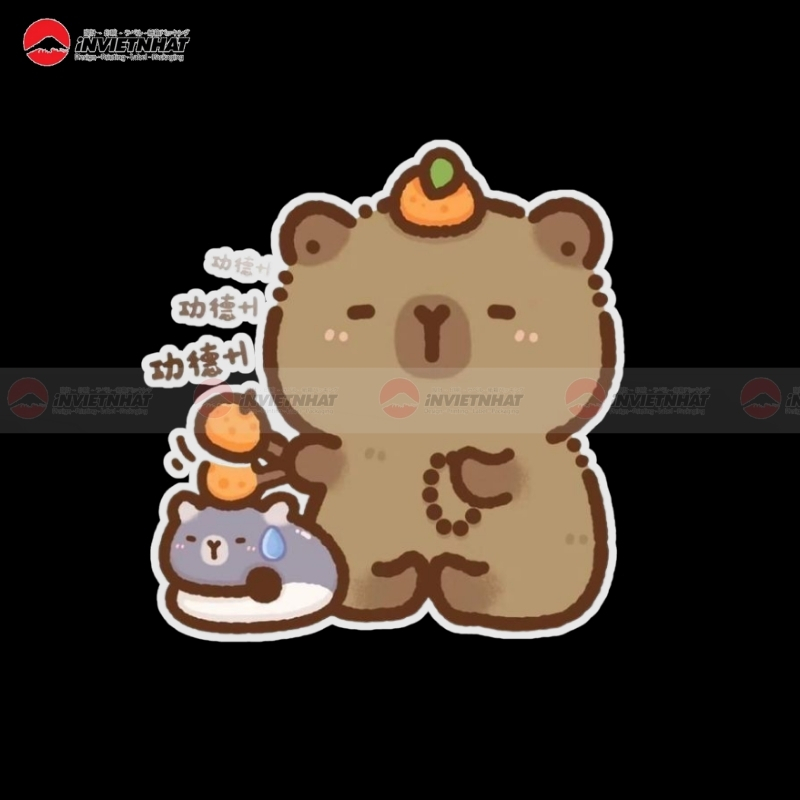 tem nhan capybara giac ngo